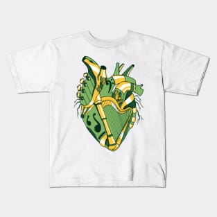 Forrest Green No 2 Musical Heart Kids T-Shirt